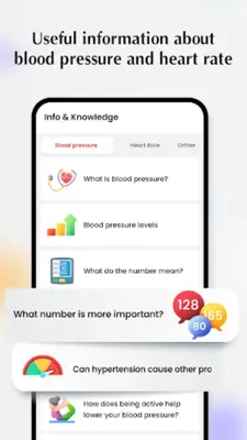 Blood pressure - Heart rate android App screenshot 1