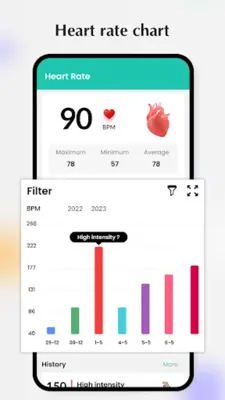 Blood pressure - Heart rate android App screenshot 3