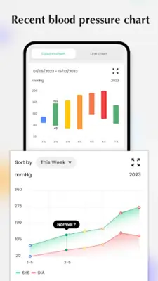 Blood pressure - Heart rate android App screenshot 4